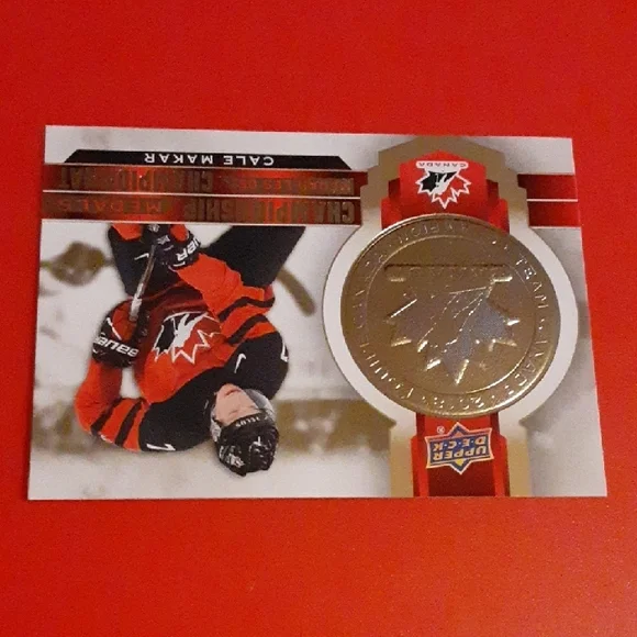 Cale Makar Upper Deck Championship Medals Card - Picture 3 of 4
